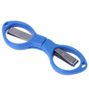 Mini Folding Stainless Steel Scissors Keychain Fishing Travel Cutter Blue
