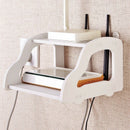 Sitting Room Telephone Storage Rack Routers Receive Frame Hollow Out Double