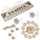 Wood Birthday Reminder Boards Plaque Sign Family &Friend DIY Calendar