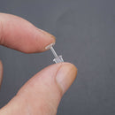 50 Pairs Women Clear Plastic Stem Rubber Anti-Allergy Ear Stud Earrings Stoppers