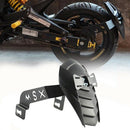 Rear Wheel Fender Splash Guard Cover Tire Hugger with License Plate Bracket