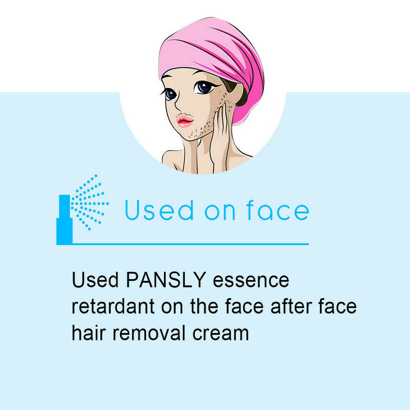 100% Natural Permanent Hair Removal Spray Stop Hair Growth Inhibitor Remover--