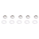1M Ohm Single Linear Taper 3 Pins Rotary Potentiometers Pots 5 Pcs W6T6