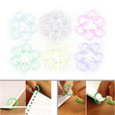 12Pcs Easy Ring Paper Book Loose Leaf Binder Keychain Key Stationery Accessory F