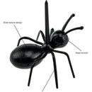 48pcs Fancy Ant Shape Cake Fruit Forks Black ABS Reusable Banquet Party Supply