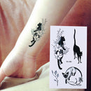 Waterproof Temporary Tattoo Stickers Black Cats Water Transfers Flash Tatoo ES