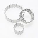 3pcs/set Carnation Flower Mold Fondant Cookie Cutter Stainless Steel Tools