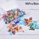 96pcs Mixed Butterfly flowers Edible Glutinous Wafer Rice Paper Cake Decorat Gw