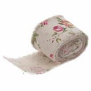 5M Hessian Burlap Rustic Extended Edge Linen Ribbon Trims Fabric Wedding De W4I2