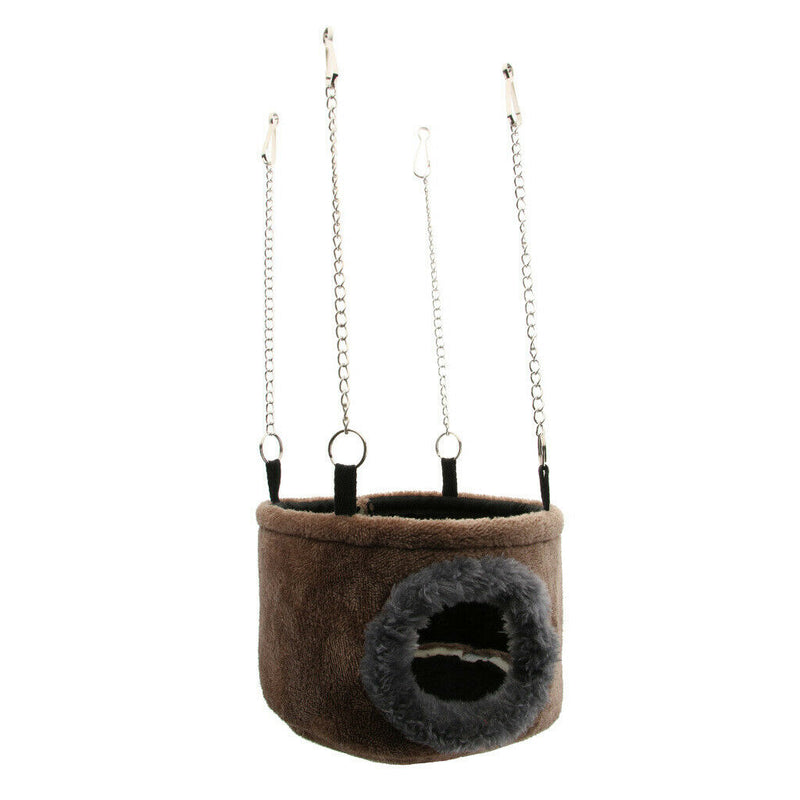 Pet Parrot Macaw Parakeet Lovebird Nest Plush Warm Winter Hammock Bird Hanging