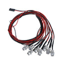 8 LED 5mm White Color Red Color LED Light Set for HSP RC CarsJA,a