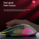 X801 8 Keys Wireless 1600DPI Adjustable Honeycomb Gaming Mouse (Black)