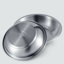 Stainless Steel Mixing Bowl Nesting Bowl Outdoor Camping Picnic Plates 24cm