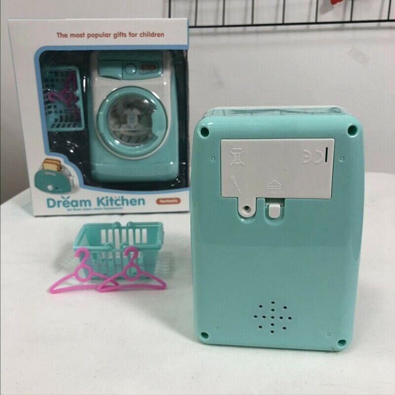 Mini Educational Simulation Washing Machine Toys Kids Play House Pretend To M2R4