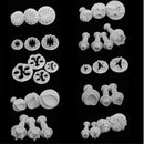 33Pcs Fondant Cake Decorating Tool Sugarcraft Plunger Cutter Mould for Bakery