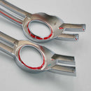 2 Sets Fog Light Lamp Cover Bumper Grille Trim Bezel for VW Passat CC 09-11