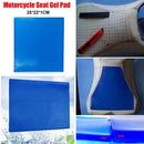 Motorcycle Seat Gel Pad Shock Absorption Mat Soft Cushion Blue (25x22x1cm)