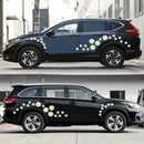 48pcs Daisy Flower Personalized PVC Car Stickers Auto Styling Body Decals