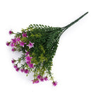Artificial Plastic 5 Branches Jasmine Flower Home Office Decor DIY Rose Red