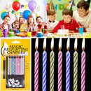 10 pc Magic Relighting Candles Relight Birthday Party Fun Trick Cake for Kids_,