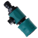 Plastic Valve with Quick Connector Garden Irrigation Pipe Hose Adapter Switch Tw