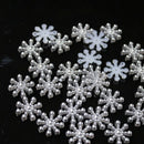 100pcs Snowflake Flatback Embellishments Christmas Craft  DIY Tools