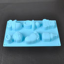 6-cavity Baby Cake Mould Chocolate Fondant Cake Candy Pastry Jelly Silicon Mold