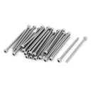 M3x45mm 0.5mm Pitch Bolts Socket Cap Head Hex Key Screws 30pcs D9K4