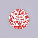 500PCS Merry Christmas Stickers Round Custom stickers for Christmas Party DSEAU