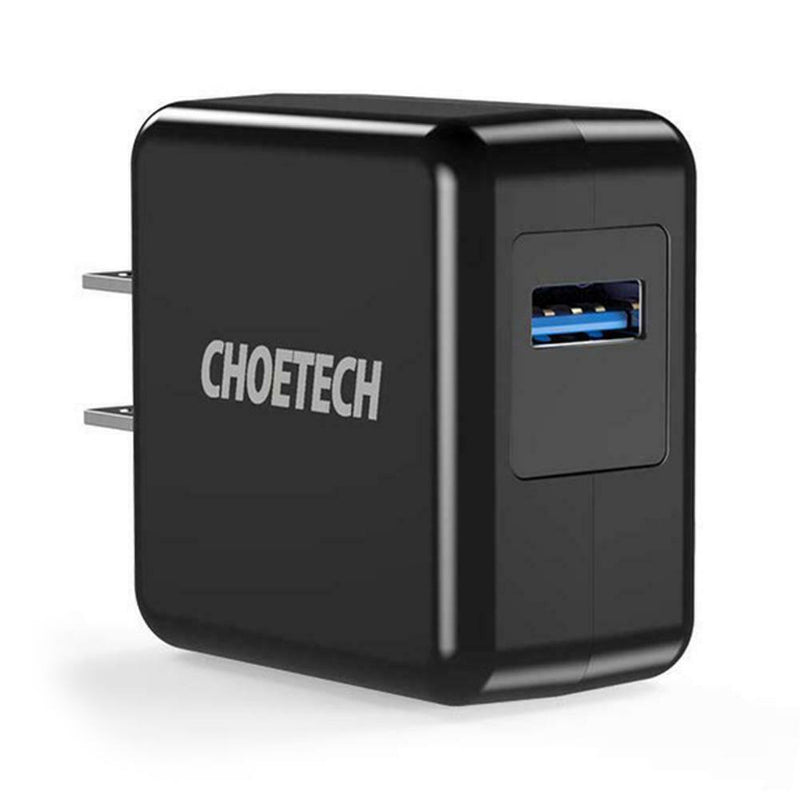 Choetech QC 3.0 USB Wall Charger US Plug Travel 18W Fast Charging Adapter