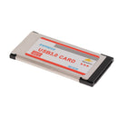 Express Card ExpressCard 34 54mm to 2 Ports Hidden Inside USB 3.0 Adapter