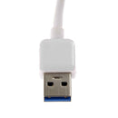 Vktech 5Gbps High Speed 4-Port USB 3.0 Hub Adapter for PC (Glossy White) A