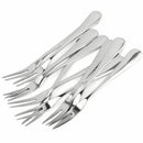 Stainless Steel Fruit Forks Flatware Set For Cake Salad Cocktail Dessert Se