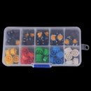 25Pcs Tactile Push Button Switch Momentary Tact & Cap 12X12X7.3Mm Kit Arduino Gn