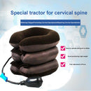 Air Inflatable Office Pillow Portable Home Cervical Traction Velvet Three Floors