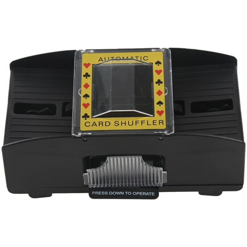 1-2 deck Plastic automatic Shuffler Black