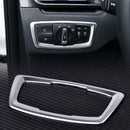 fit for BMW X1 F48 Interior Headlight Light Switch Frame Trim Cover Chrome 2016