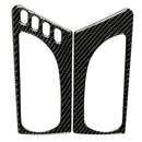 Pair Car Styling Carbon Fiber Front Door Interior Handle Cover Trims for LE