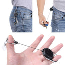 Back Clip Anti-lost Rope Burglar Retractable Keyring Keychains for Camping