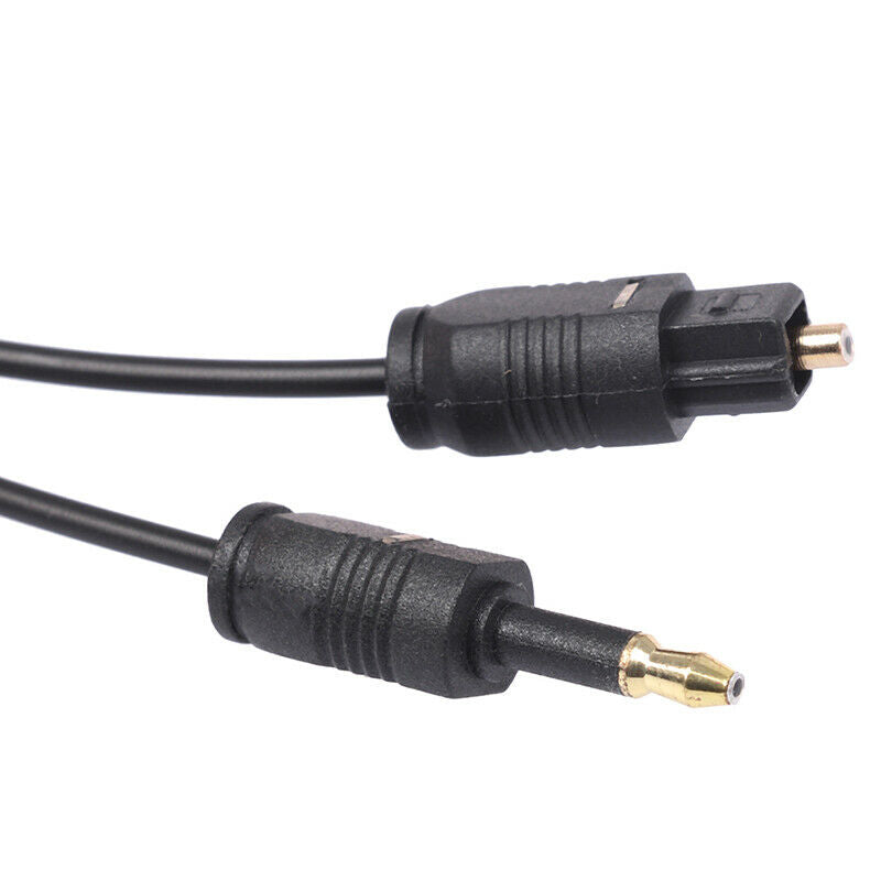1.96Ft Toslink Male to Mini Plug 3.5mm Male Digital Optical SPDIF Audio Cabl_kz