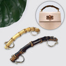 4 Pack Purse Clasp Frame 5.91 inch Bamboo DIY Bag Craft Purse Making Handle A
