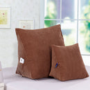 Triangular Lumbar Cushion Back Support Travel Pillow  Chair S-Coffee