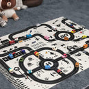 Baby Crawling Mat Cartoon Play Mat for Children Game Pad (130x100cm) A