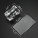 2pcs Clear Jelly Silicone Nail Art Stamper DIY Stamping Printing Manicure Tools