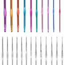 Crochet Hooks Set Knitting Needle Kit For Beginners Adults Portable w/ Organizer