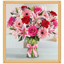 5D DIY Full Drill Diamond Painting Cross Stitch Embroidery Kit (Vase-k502)