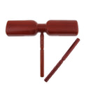Wood Tone Block with Beater Mallet Hammer Percussion Instrument Set Red