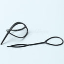 2 Sets Ponytail Styling Maker Clip Tool Nylon Plastic Magic Hair Braid  Black