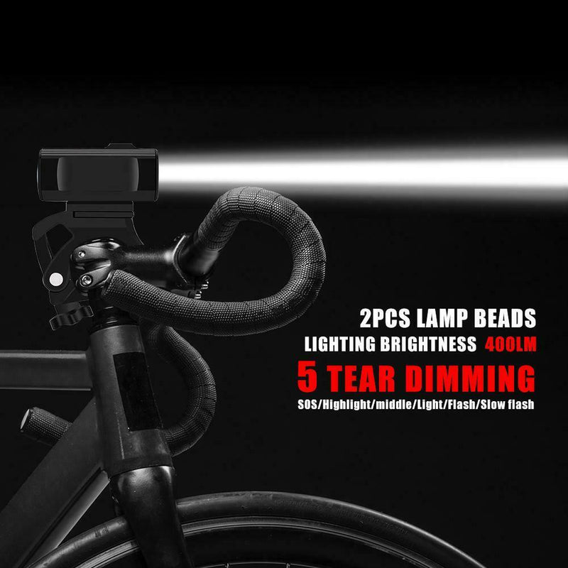 Waterproof Bicycle Lights USB Charging Cycling Flashlight  Bike Front Lamp