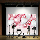 Valentine Photography Background Cloth Heart Balloon Print Photo Backdrops A